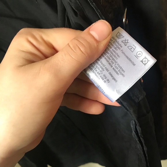 Ambiente Embroidered Black Coat, size 6 - Picture 8 of 10